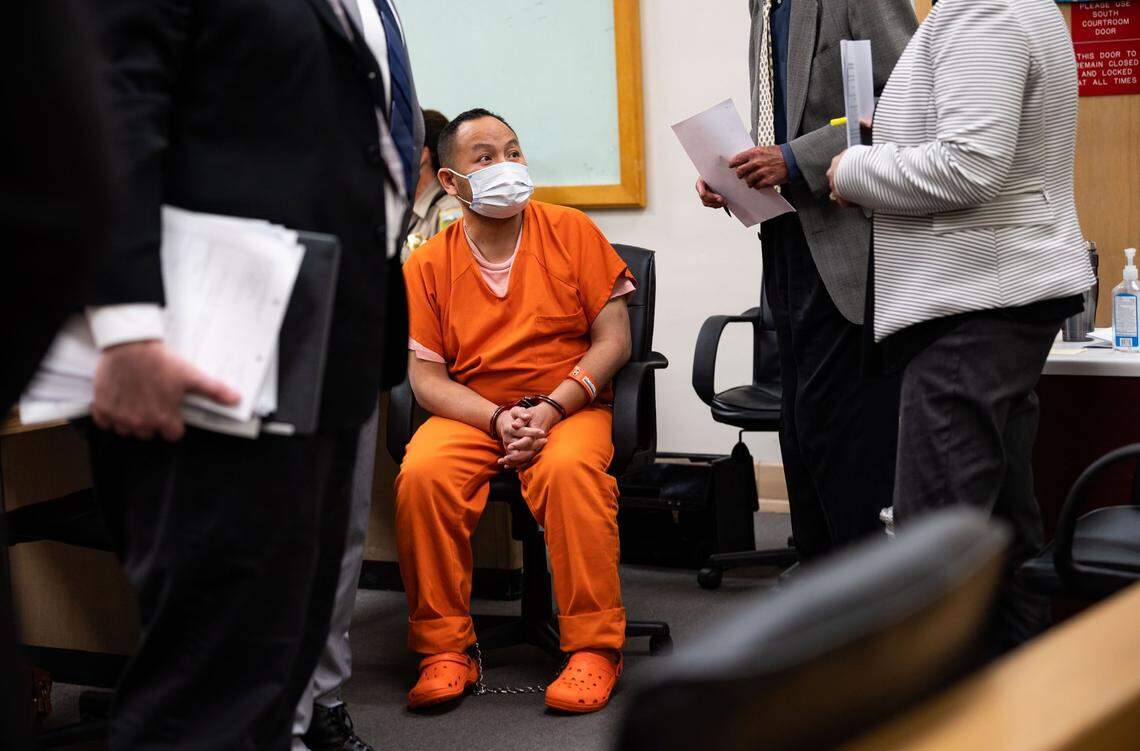 Mouying Lee, a Hmong community leader who has led many of the real estate transactions in Big Springs where marijuana has been cultivated, appears in Siskiyou Superior Court in Yreka on May 13, where Judge Karen Dixon ordered him held on $3 million bail last year. Dixon agreed to free Lee, but imposed numerous conditions for his release.