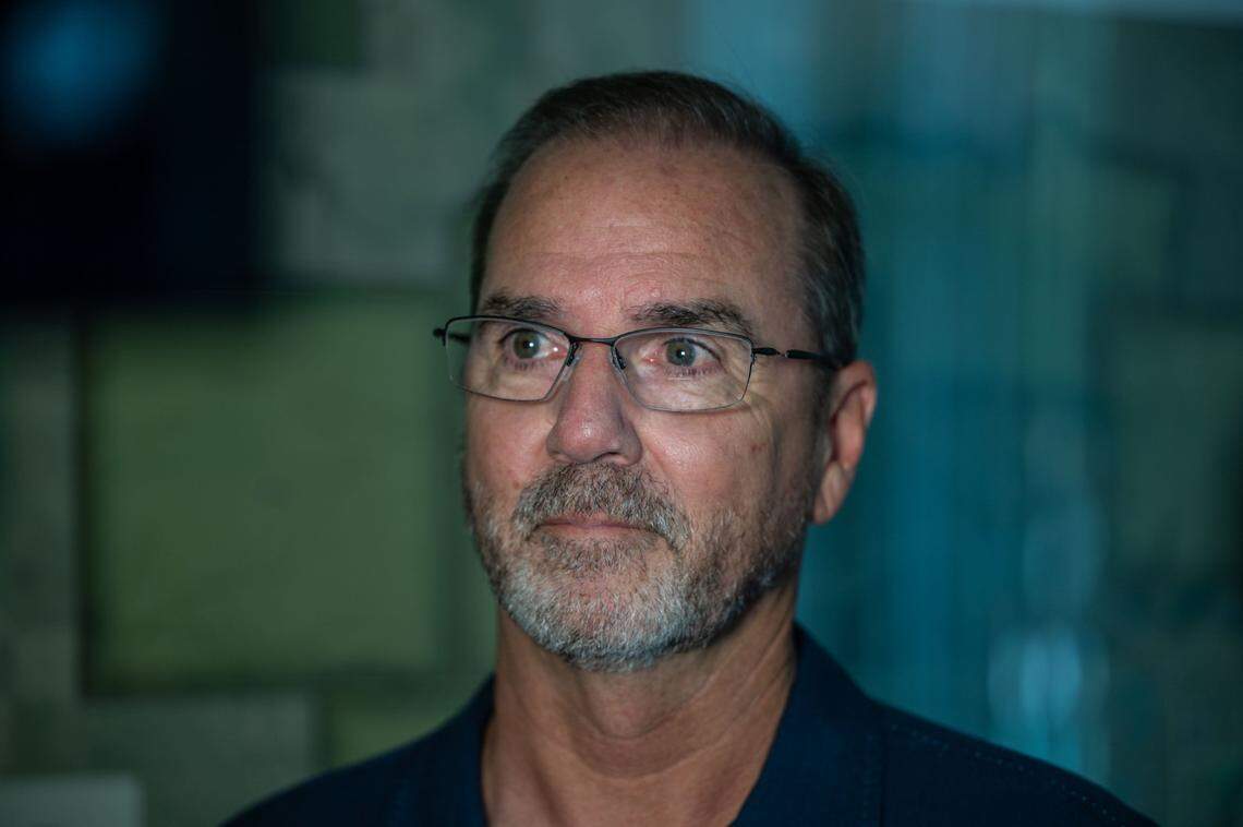 Paul Joiner, mayor of Lincoln, talks at his office July 24. His family has lived in town for nearly 100 years and has a major street named after them.
