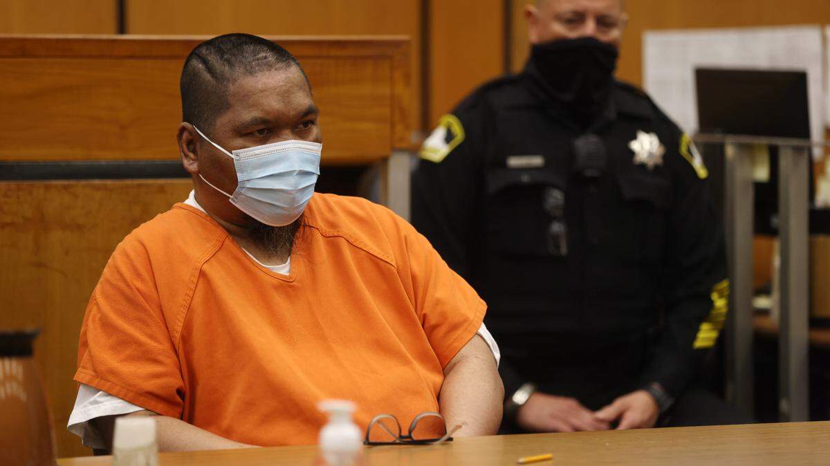 Adel Sambrano Ramos, accused of killing Sacramento Police officer Tara O’Sullivan in 2019, appears at a preliminary hearing in Sacramento Superior Court on Wednesday, May 26, 2021.
