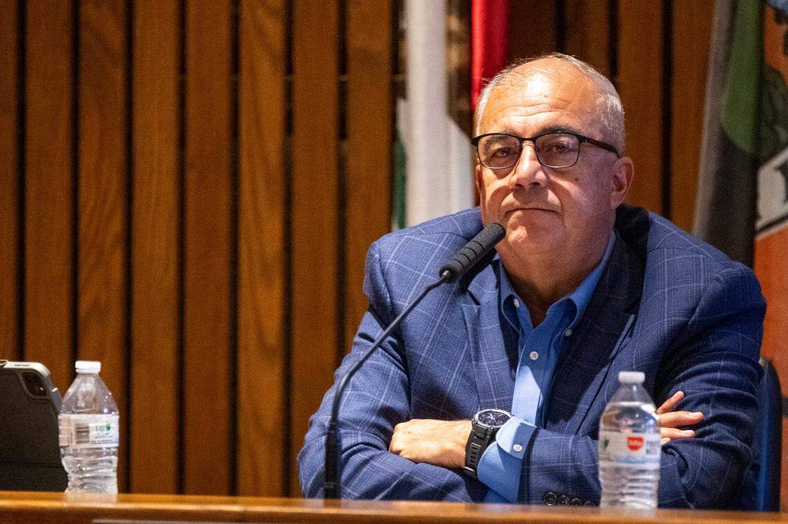 Sutter County Supervisor Dan Flores listens during a Board of Supervisors meeting on Tuesday, Sept. 10, 2024, in Yuba City. 