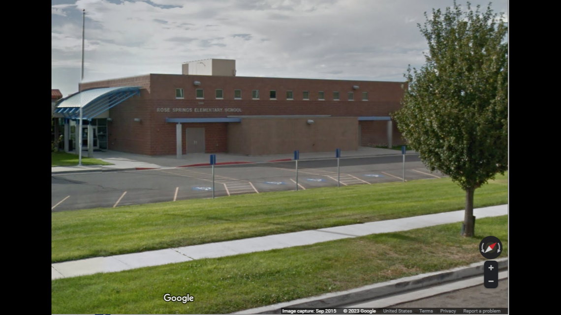 An 8-year-old died after falling from a slide at his elementary school.