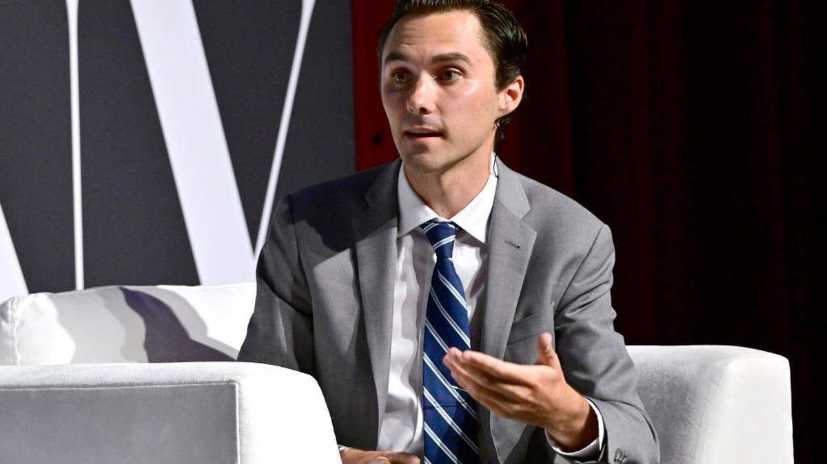 NEW YORK, NEW YORK - SEPTEMBER 17: David Hogg speaks onstage during the Fast Company Innovation Festival 2024 at BMCC Tribeca PAC on September 17, 2024 in New York City. (Photo by Eugene Gologursky/Getty Images for Fast Company)
