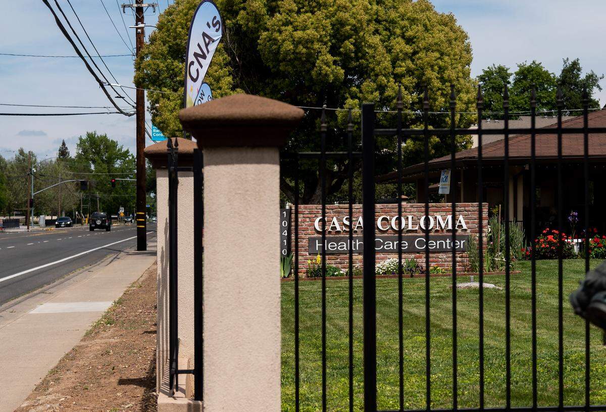 Casa Coloma Health Care Center in Rancho Cordova, seen Friday, April 17, had at least one nursing home resident test positive for the coronavirus, according to data released by the state Friday.