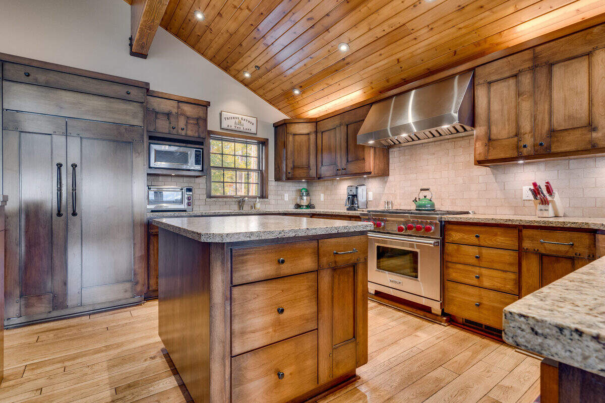 The kitchen of the home at 4180 Ferguson Avenue in Lake Tahoe.
