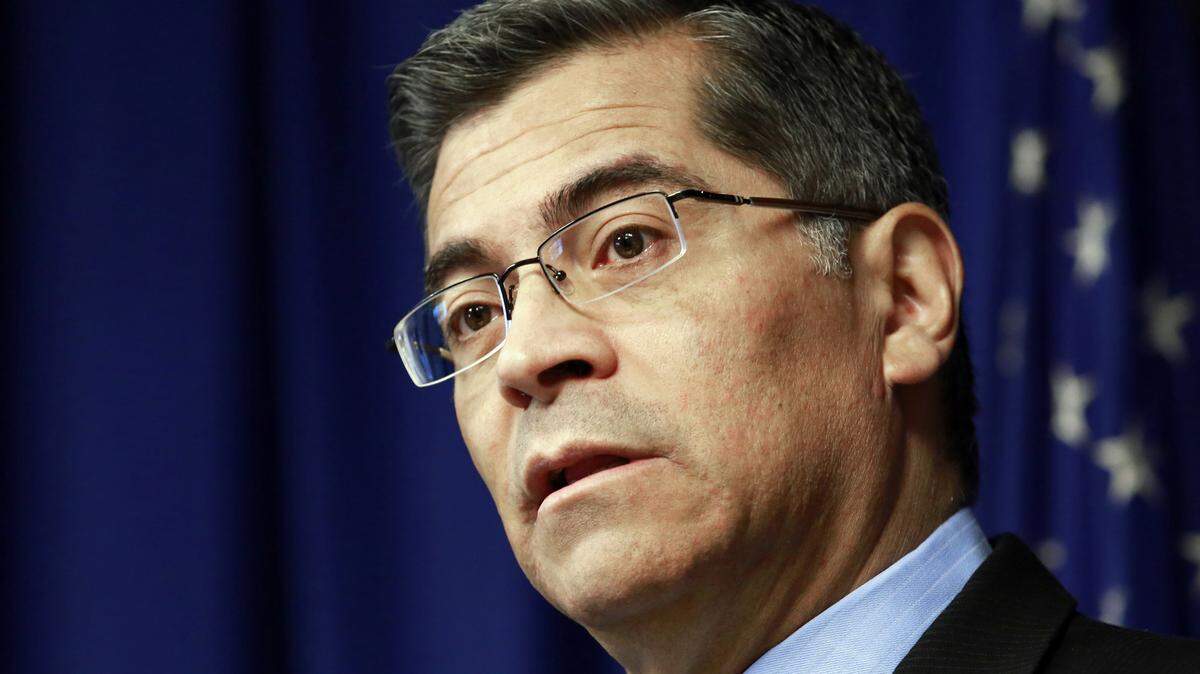 California Attorney General Xavier Becerra