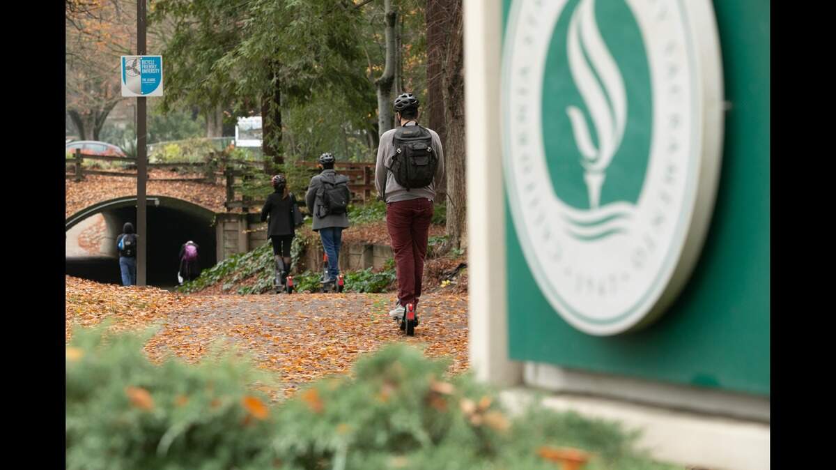 Sacramento State in January 2020 became the second California campus to partner with Spin, bringing the company’s e-scooters to the university. Spin announced it was suspending services starting Thursday Jan. 13, 2022, in Sacramento, California and other U.S. markets.