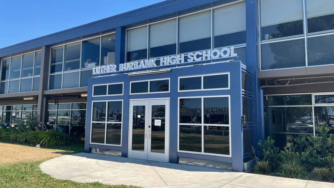 Luther Burbank High School at 3500 Florin Road, Sacramento, is seen on July 9, 2024.