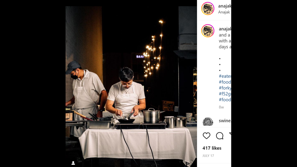 Food & Wine released its list of the best new chefs in the country. Chef and owner Justin Pichetrungsi of Anajak Thai in Los Angeles was included. 