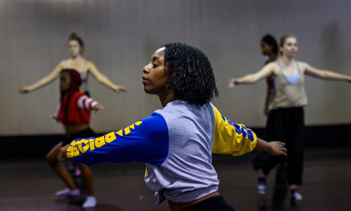 Jayda Preyer dances at her dance class at Solano Hall on Wednesday, Sept. 25, 2019.