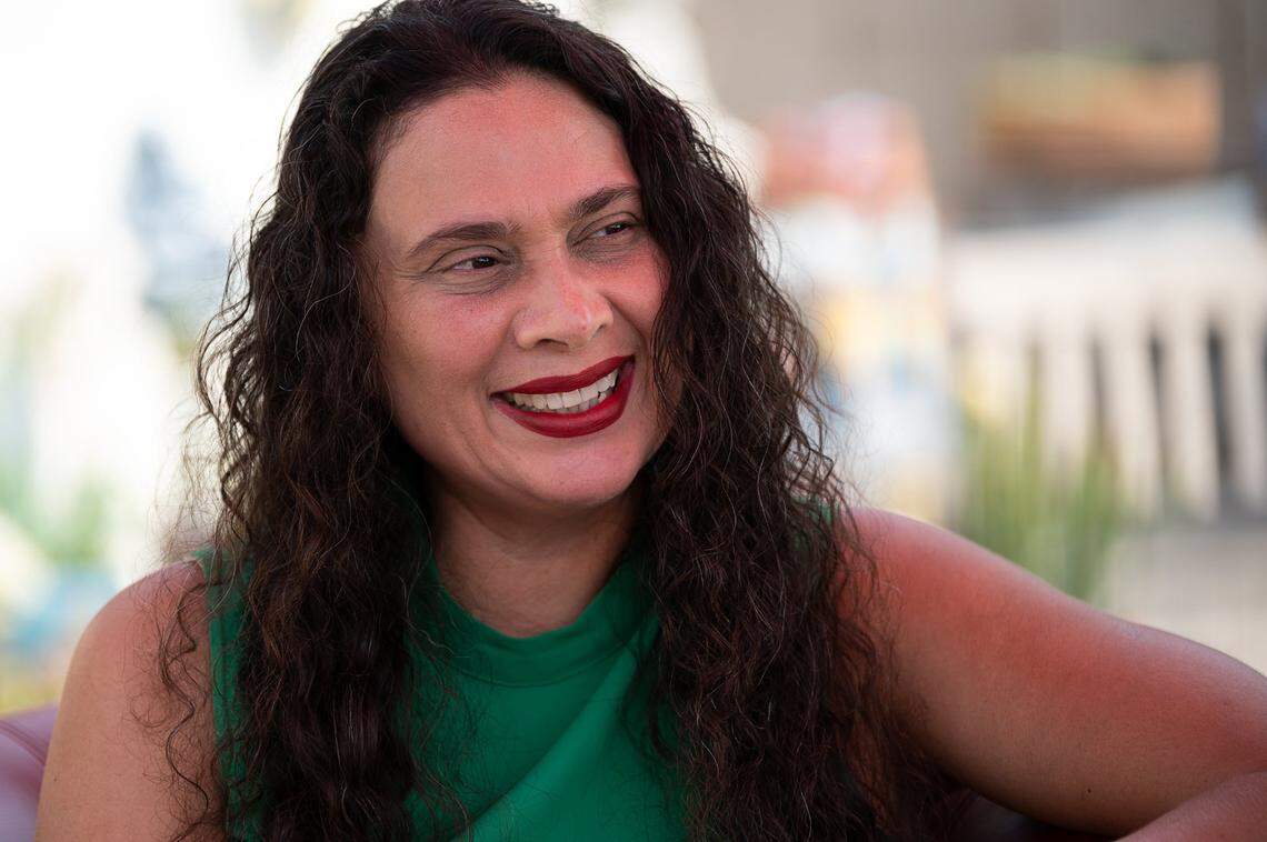 Bobbie Singh-Allen talks at her home in Elk Grove on Wednesday, Aug. 26, 2020. Elected as mayor of Elk Grove, she became the first directly elected Sikh woman to hold the office in the nation.