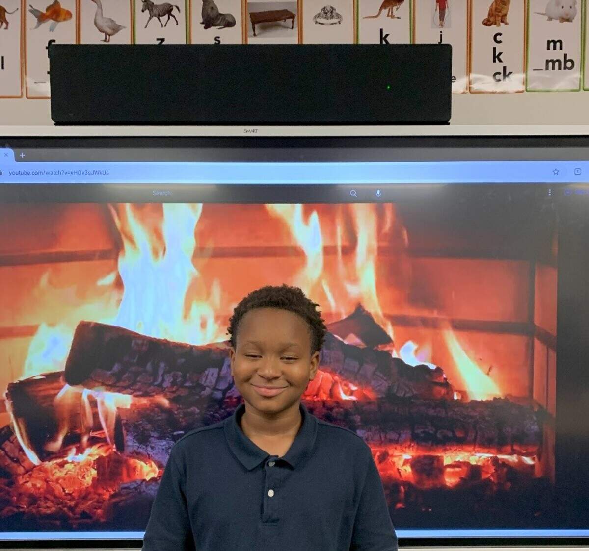 Keith Frierson at a school holiday party in December..