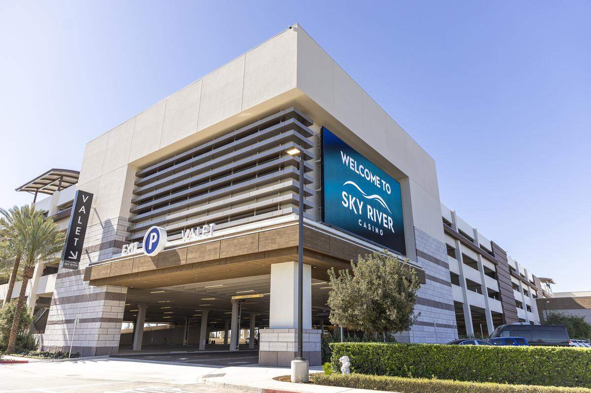 The new parking garage at Sky River Casino in Elk Grove. With around 1,600 new parking stalls, the garage is part of the casino’s expansion efforts, according to a news release.