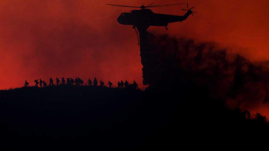 Fire Hawk helicopters training over Folsom Lake as Cal Fire gears up for summer threat
