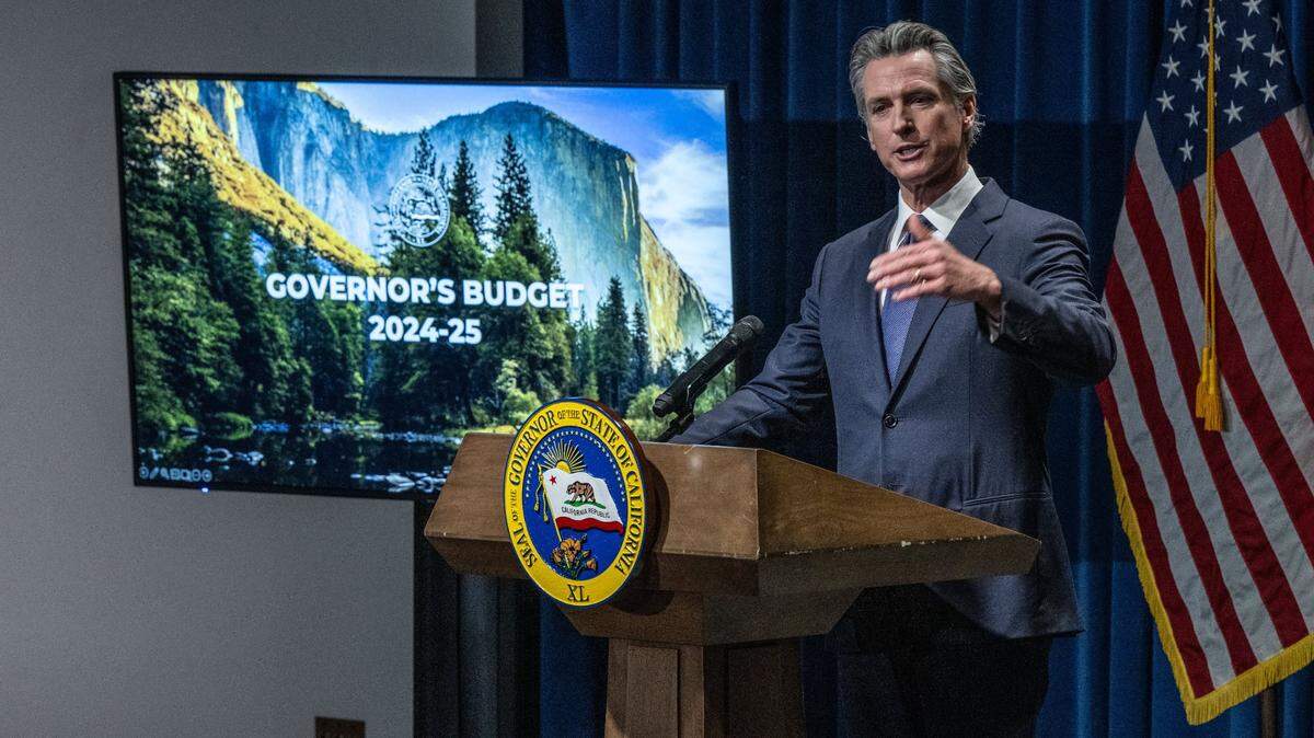 California Gov. Gavin Newsom releases his 2024-25 budget proposal, a $291.5 billion plan to close a $37.86 billion budget shortfall, on Wednesday, Jan. 10, 2024.