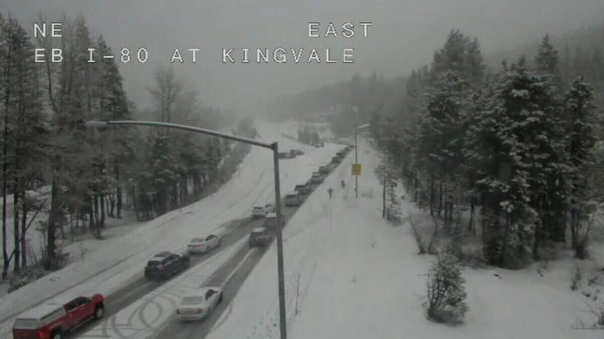 Multiple spinouts cause traffic jams on I-80 West