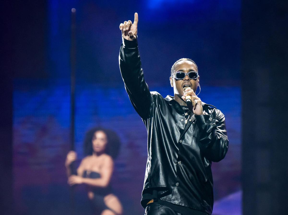 Jeremih performs as the opening act at Curtis “50 Cent” Jackson’s The Final Lap Tour, also featuring Busta Rhymes, at Golden 1 Center on Monday, Sept. 4, 2023, in Sacramento.
