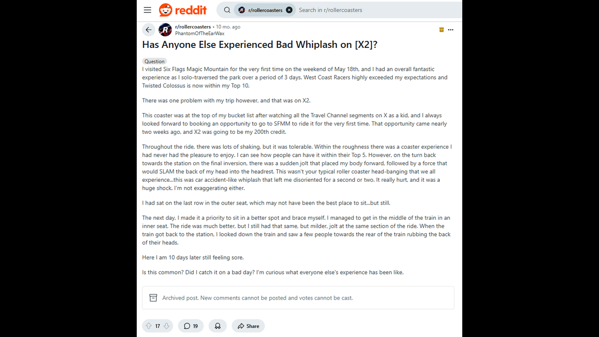 The Reddit post about X2.