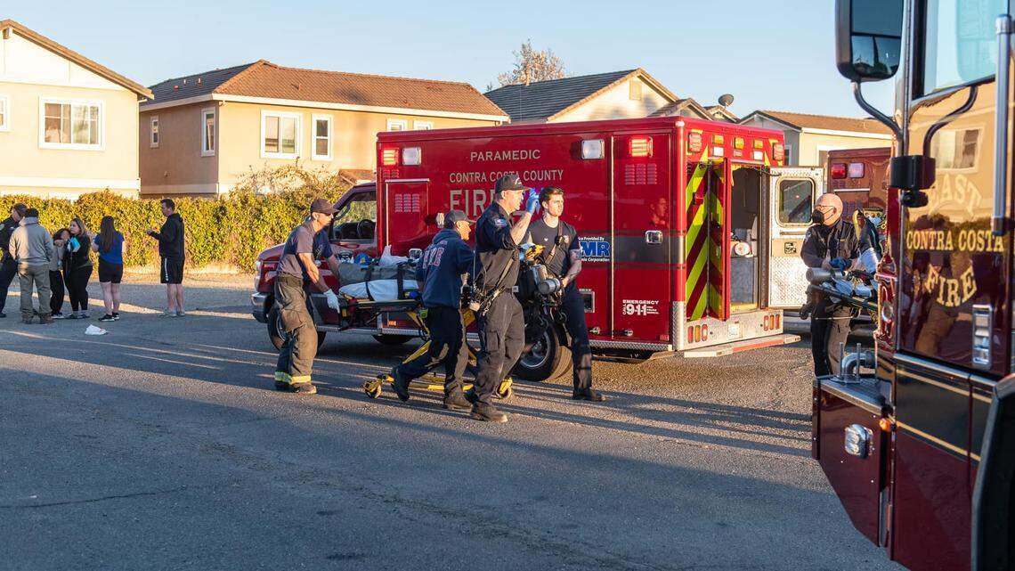 A 10-year-old boy and 15-year-old girl were seriously hurt when a firework exploded outside a Brentwood, California, church, firefighters say.