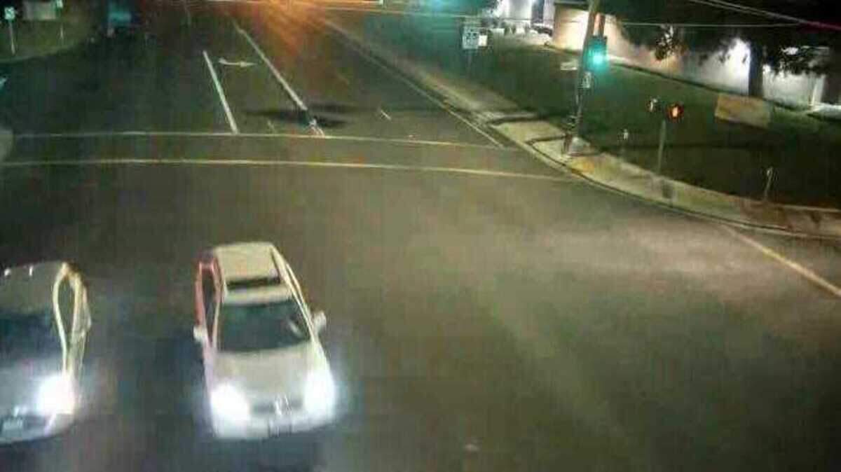 The California Highway Patrol on Tuesday Aug. 30, 2022, released a traffic camera image of a vehicle that struck a pedestrian in a fatal hit-and-run on Monday Aug. 15, 2022, on Marconi Avenue at Avalon Drive in Arden Arcade, California.