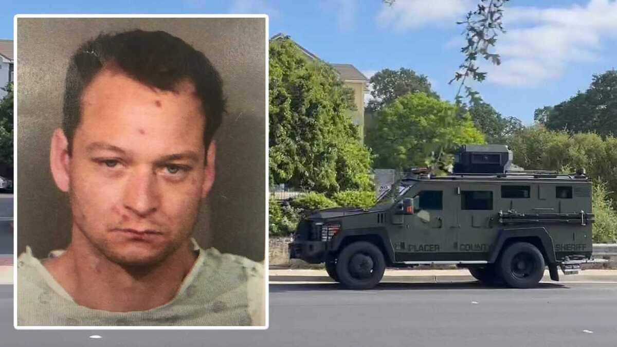 Law enforcement from across the capital region are searching Sunday for Eric Abril, inset, the suspect in April’s deadly Mahany Park standoff and shooting, who escaped from Sutter Roseville Medical Center overnight.