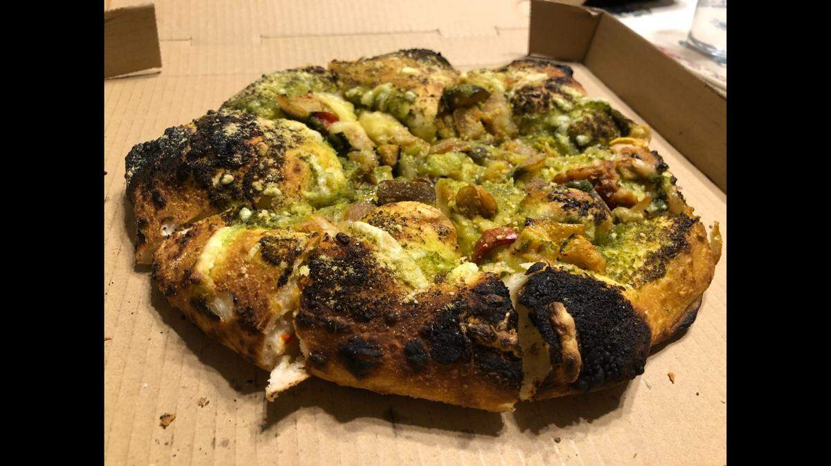 Beast + Bounty’s vegan pizza.