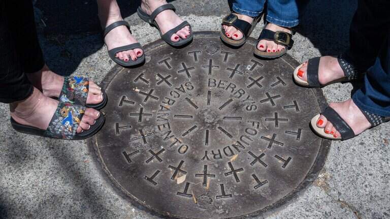 Sacramento’s history is underfoot. Take note of these manhole covers that dot downtown