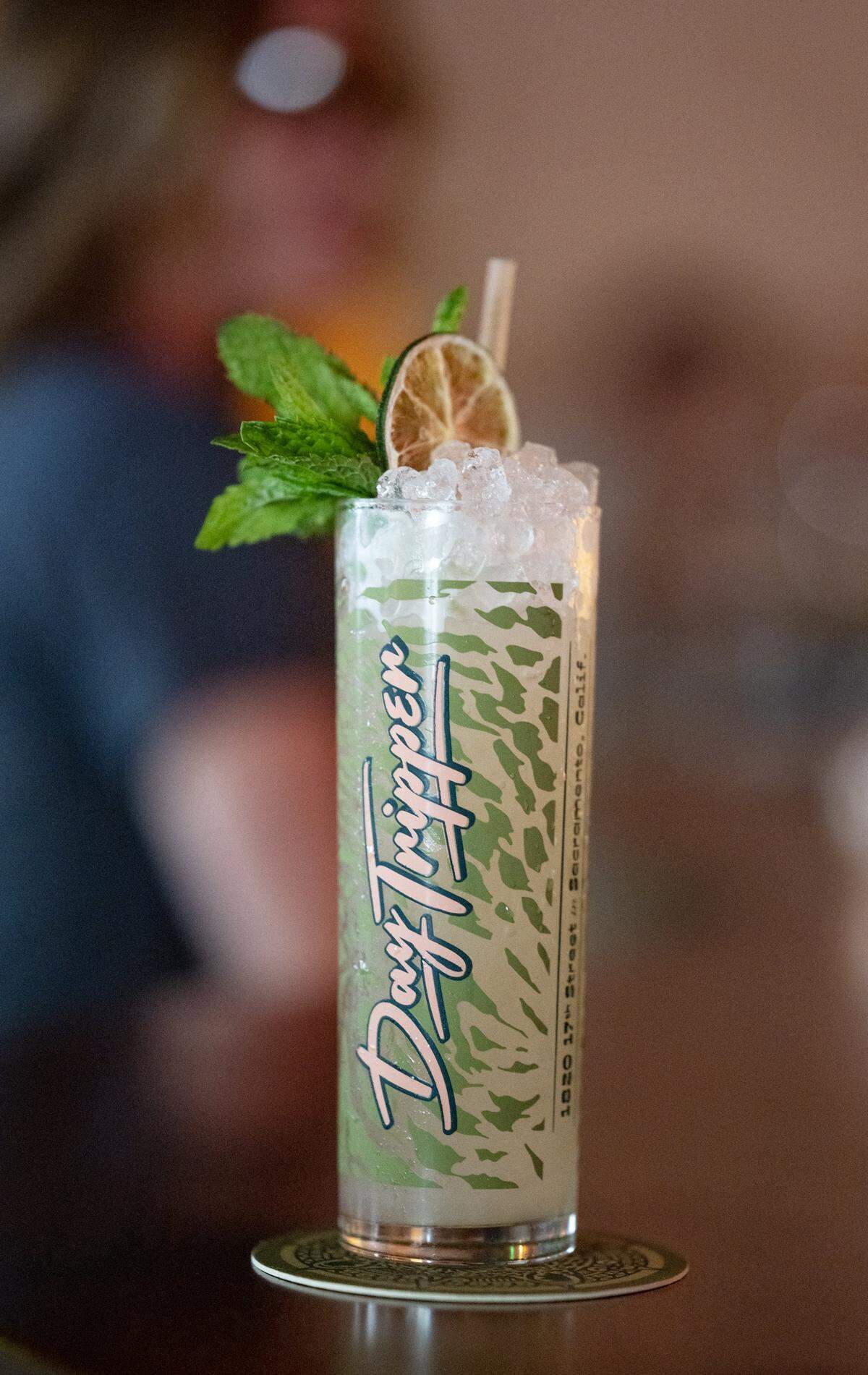 The Day Tripper, which contains tequila, lime, absinthe, pineapple, ginger and angostura is served at Day Tripper, a bar in Sacramento, on on Wednesday, May 26, 2026.