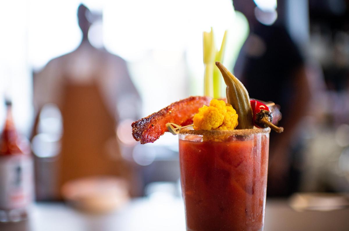 Fixins Soul Kitchen spicy Bloody Mary is photographed Tuesday, Dec. 10, 2019, at 3428 3rd Ave. in Sacramento’s Oak Park neighborhood.