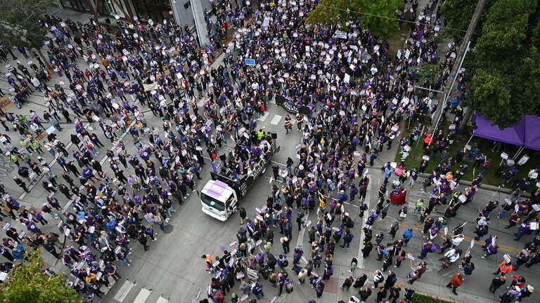 Week in photos: CA state workers strike + ICE under scrutiny + illegal voting
