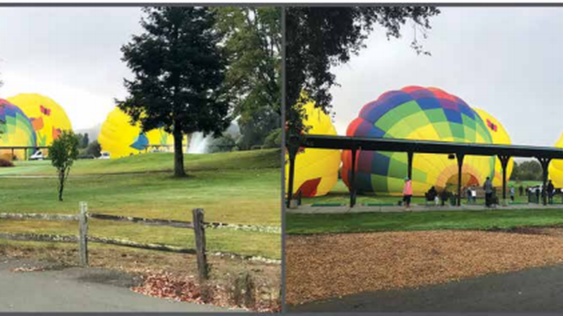 A private golf course at the Yountville Veterans Home has allowed a hot air balloon company to launch flights from its grounds for years without drawing attention from state officials who manage the property, according to a January 2019 report from the California State Auditor. An employee from the auditor’s office took this photo, according to the report.