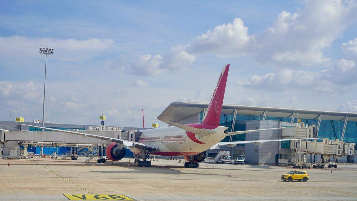 Passengers aboard an Air India flight bound for San Francisco are stranded in Russia after engine problems.