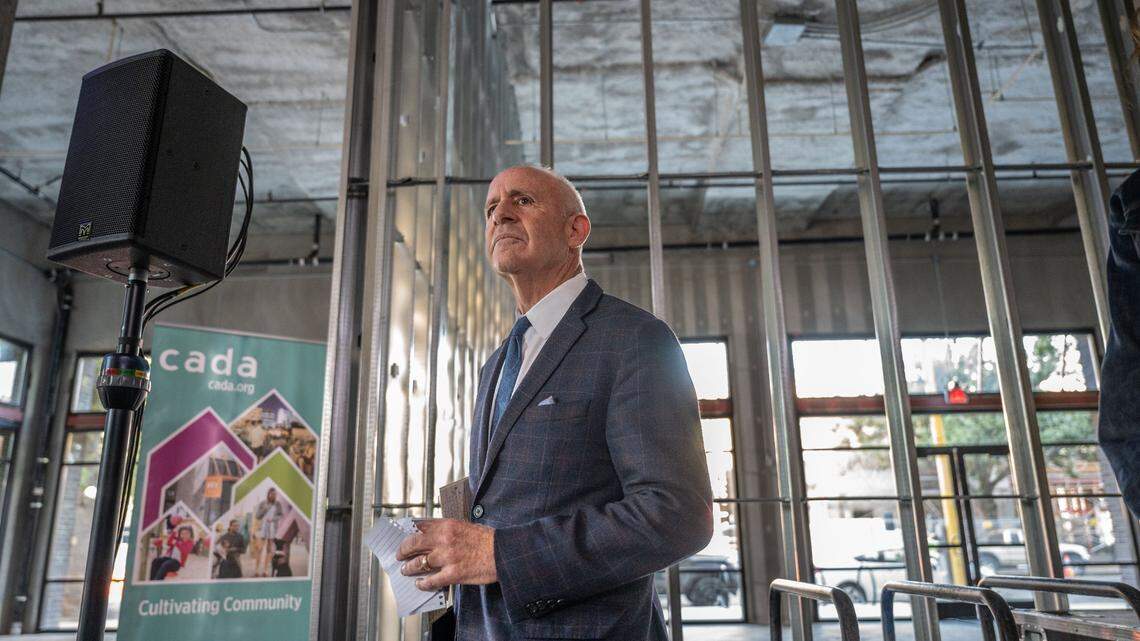 Mayor Darrell Steinberg on Friday, Aug. 25, 2023, hosted his final panel discussion of the State of the City on the future of Sacramento’s climate, clean transportation and the affordable housing Act of 2024 at ARY Place Apartments on S Street, an affordable mixed-income community.