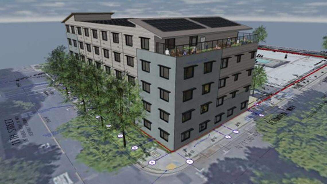 The Sacramento Housing and Redevelopment Agency will demolish a vacant restaurant at 815 11th St. in downtown Sacramento to build a five-story affordable housing apartment complex, attached to an existing one, called Central Sacramento Studios.