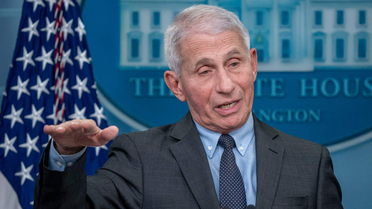 Dr. Antony Fauci, chief medical advisor to the president, speaks at the daily briefing at the White House in Washington, D.C. in 2022.