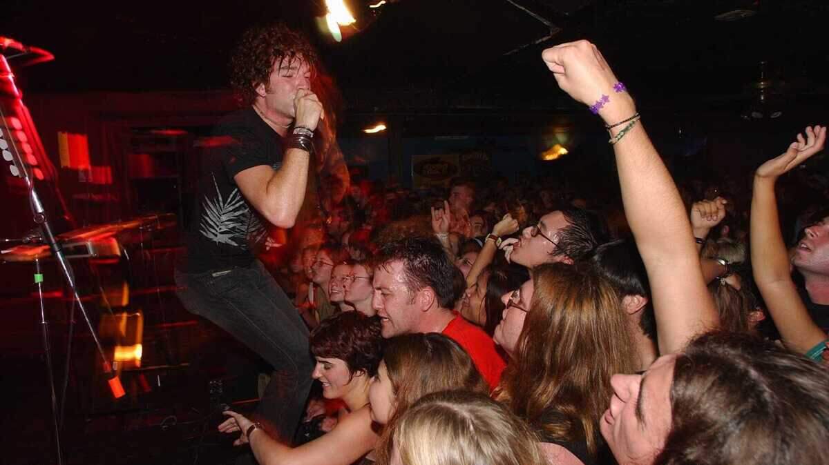 Fans of the musical group Hot Hot Heat gather rock out at The Boardwalk in Orangevale in 2003. The Boardwalk, one of the Sacramento area’s most prominent rock music venues for the past three decades, has closed permanently.