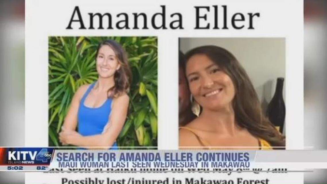 Amanda Eller, 35, a yoga instructor, vanished Wednesday on a visit to the rugged Makawao Forest Reserve on Maui. Friends hope she was injured in a fall or other off-trail accident, but worry about foul play.