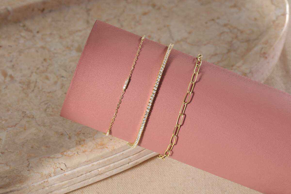 Gorjana offers a variety of bracelets. The Laguna Beach-based company is opening a new store at the Westfield Galleria in Roseville on Wednesday, March 27, 2024.