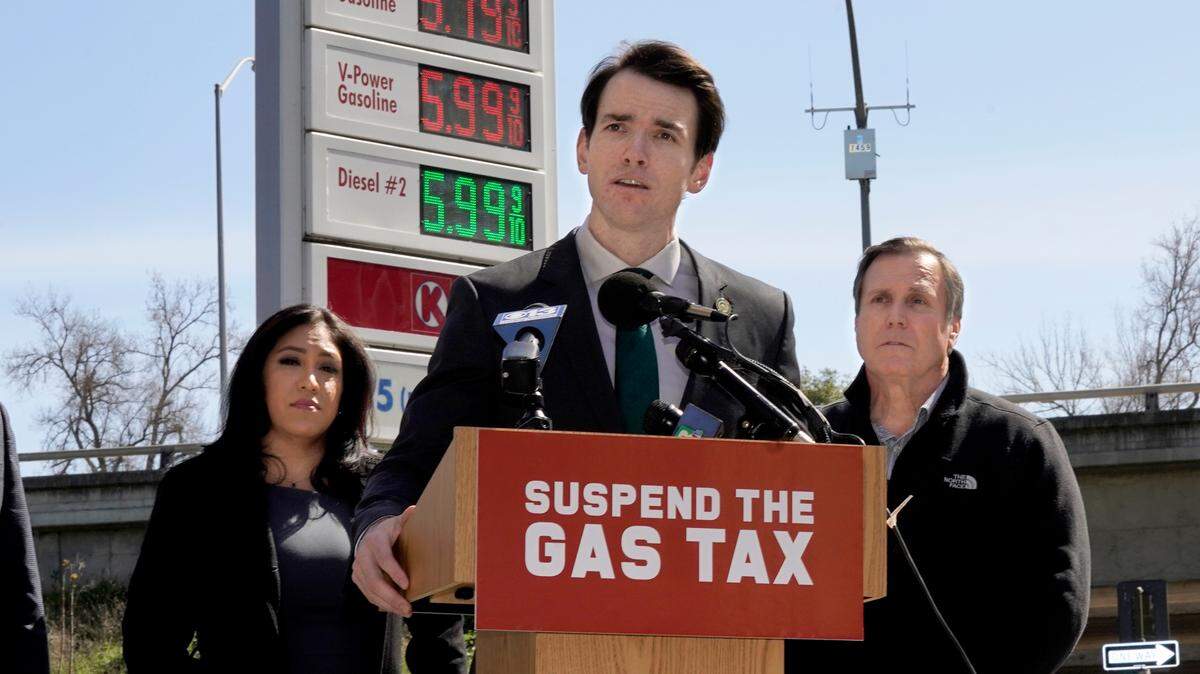 Assemblyman Kevin Kiley went to Dallas Saturday to speak to conservatives and told then Gov. Gavin Newsom is ruiining California (AP Photo/Rich Pedroncelli)