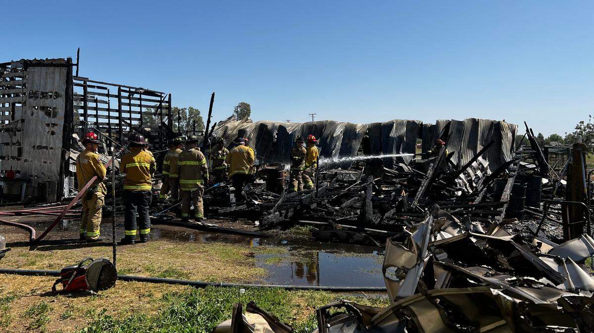 Multiple horses were killed in a Sacramento-area barn fire Saturday, April 9, 2022.