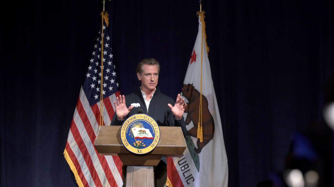 Gov. Gavin Newsom releases his $297 billion state budget for the 2023-24 fiscal year on Tuesday, Jan. 10, 2023. The state’s shortfall is expected to be $22.5 billion.
