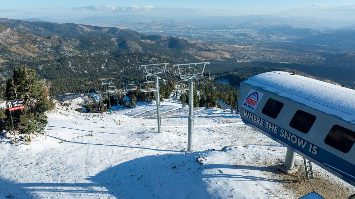 A Tahoe-area ski resort is preparing for winter as the weather finally cools