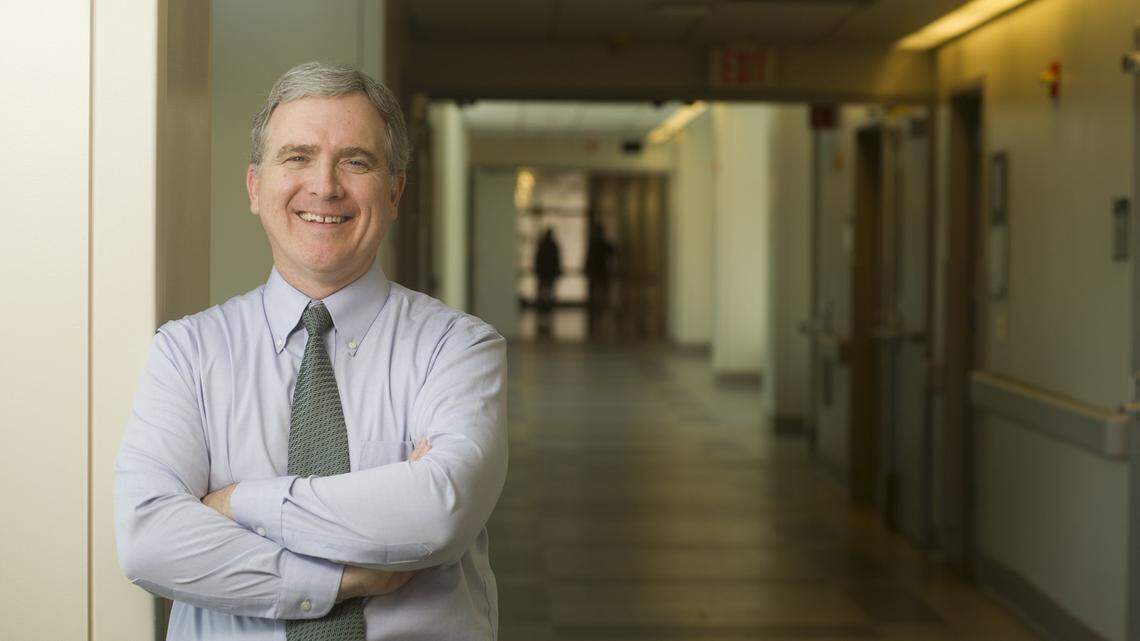 Mark Underwood, division head of neonatology at UCDHS photographed for a story about the Human Milk Project for UC Davis Medicine Magazine.