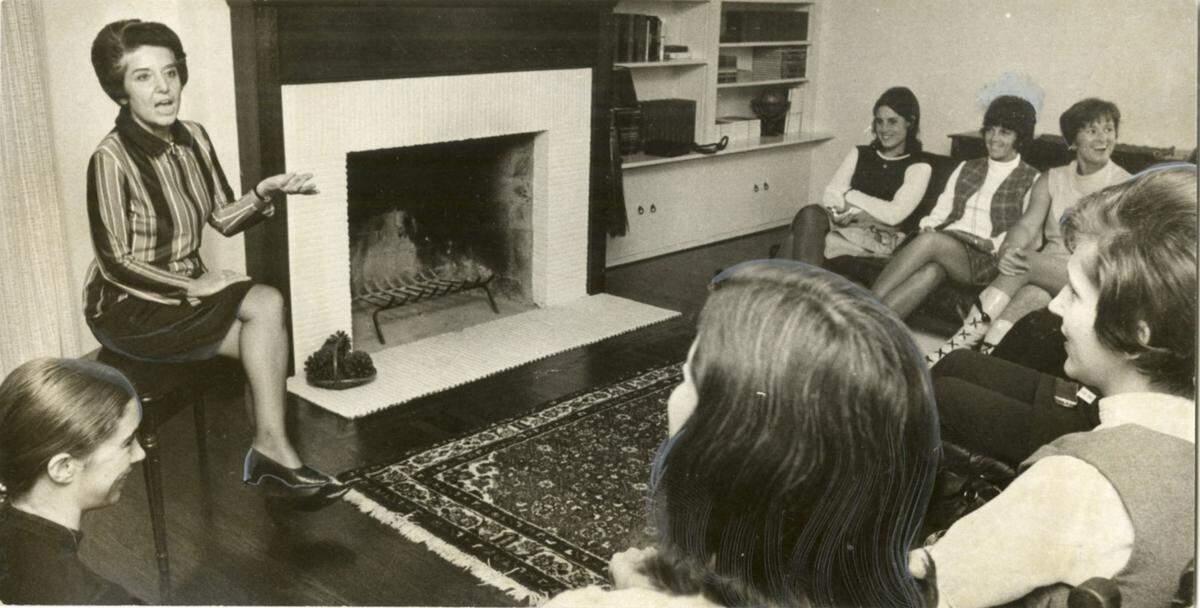 “Anne Rudin takes time out from homemaking duties to attend a kaffee klatch and answer questions about her candidacy” reads the caption accompanying a photo with an October 1971 Bee story profiling Rudin before she first won a seat on the Sacramento City Council.