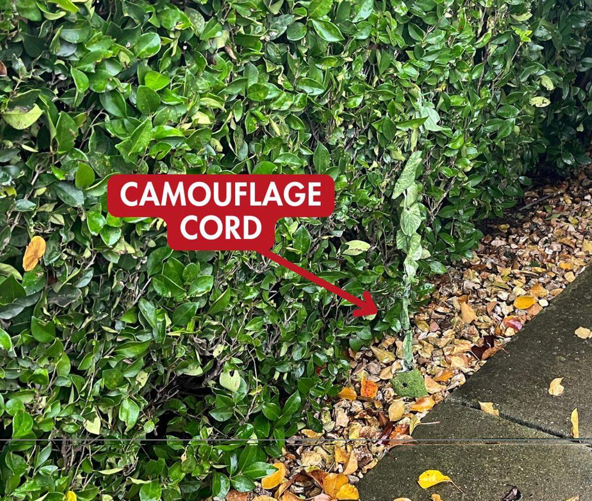 The hidden surveillance camera equipment that a Placer County Sheriff’s detective discovered on Dec. 19 outside a north Auburn home. Officials stated that it was placed there by would-be thieves.