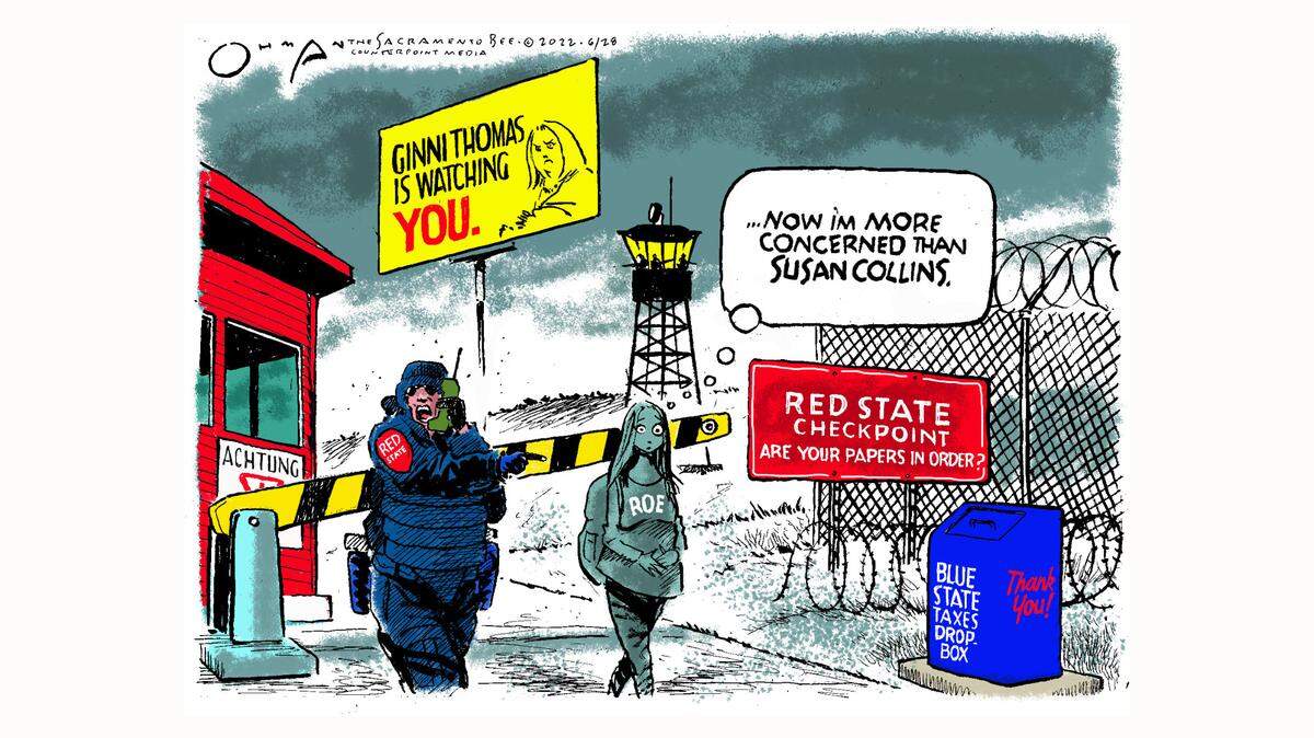 Jack Ohman: Checkpoint Clarence ...