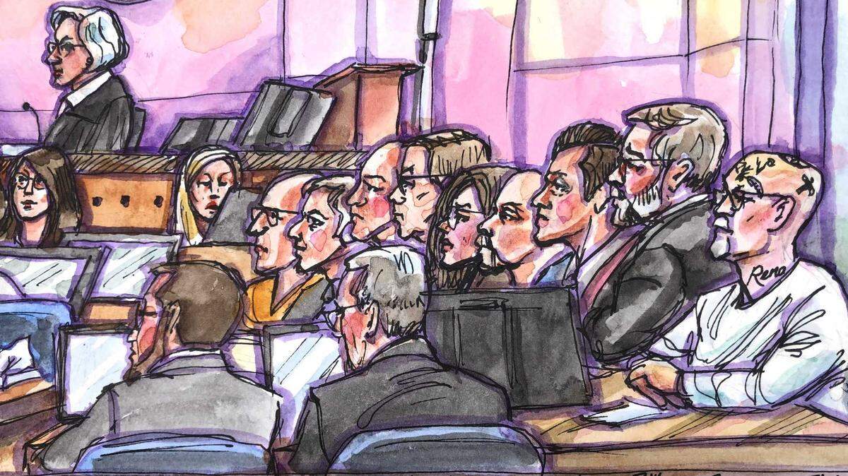 Defendants William Sylvester, Ronald Yandell and Danny Troxell are seated in Sacramento federal court during before being convicted in April in a federal racketeering, drug and murder conspiracy case. Yandell and Sylvester were sentenced in federal court on Wednesday. Troxell will be sentenced next year.
