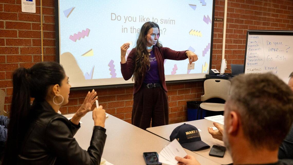 Sacramento adult learners improve English skills at local libraries. ‘Not traditional education’