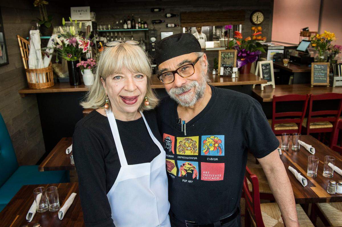 Phoebe and Patrick Celsetin at their new Celestin’s Restaurant in McKinley Park in 2018. The couple started their restaurant in Downtown Sacramento in 1983 and later took some years off.
