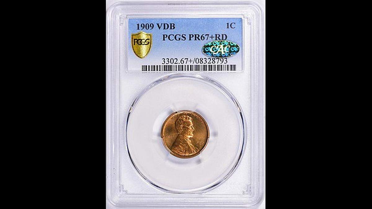 Lucky bidder 17 walked away with a 1909 Lincoln penny for $$365,625 on Sunday, Aug. 28.