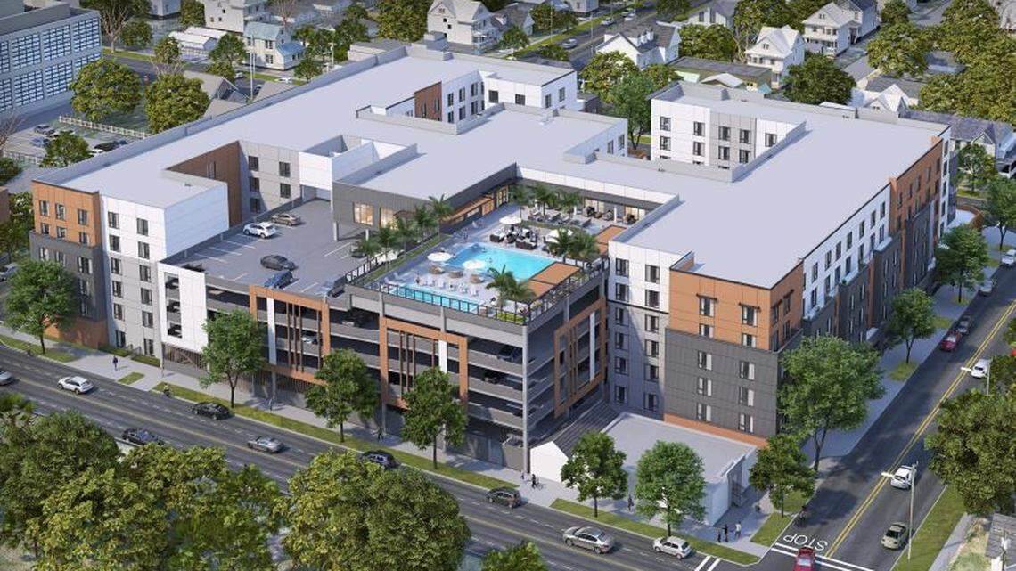 Demas Enterprises is planning to develop a market-rate apartment complex at the site of the former Mary Ann’s Bakery along Alhambra Boulevard in Sacramento.